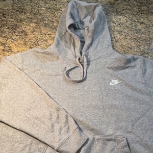 Nike Men's Heather Gray Pullover Hoodie